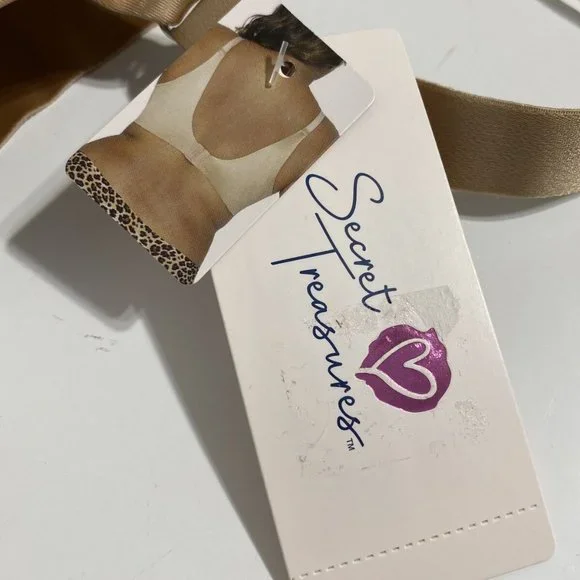 Secret Treasures Bra 42D Beige Light Lined Bonded Back Smoothing Sides NEW - Picture 6 of 10